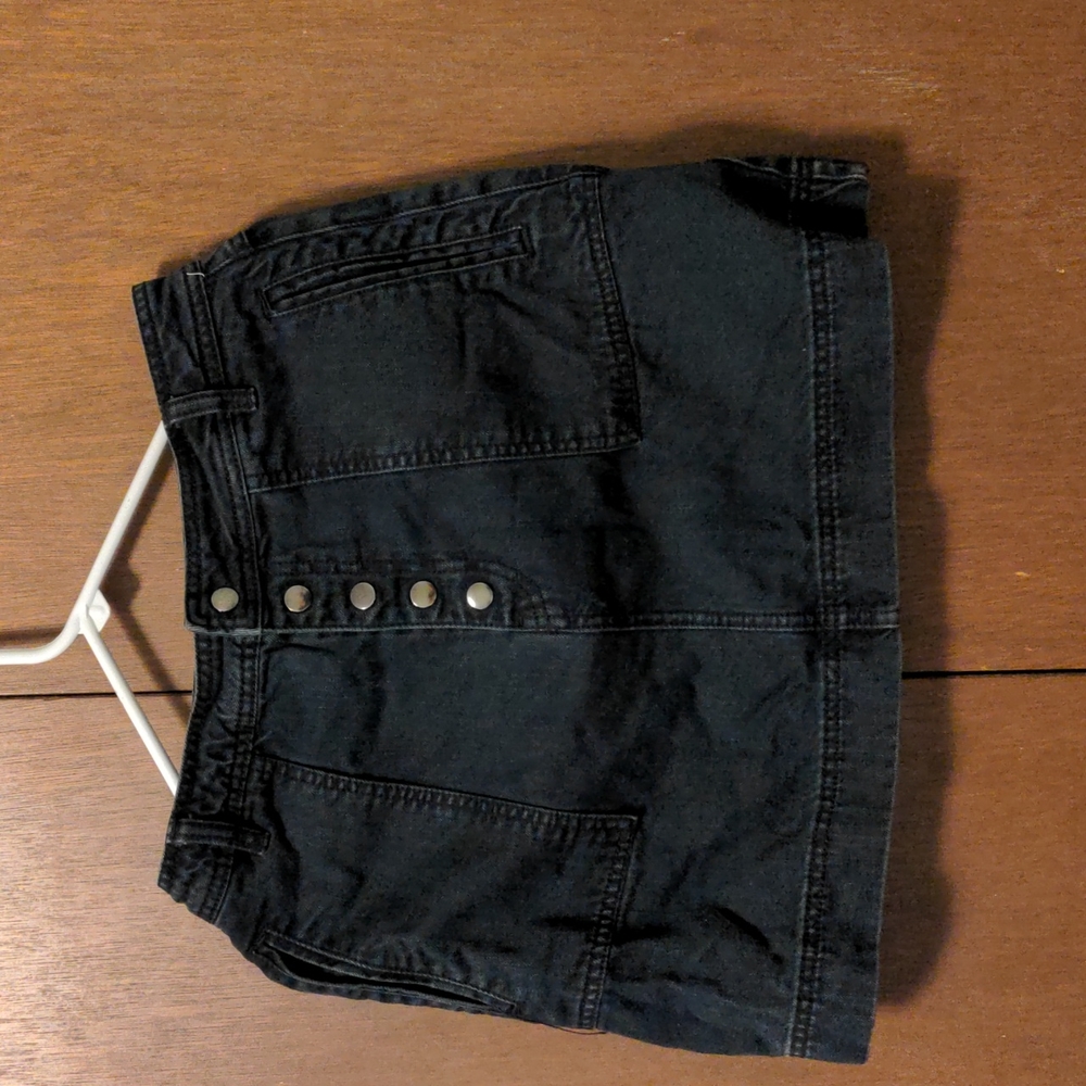 Black denim Skirt
